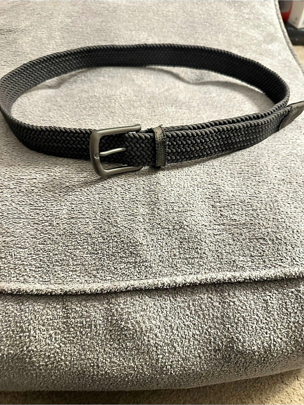 Golf Club Grey Woven Braided Belt. Never worn size 40!